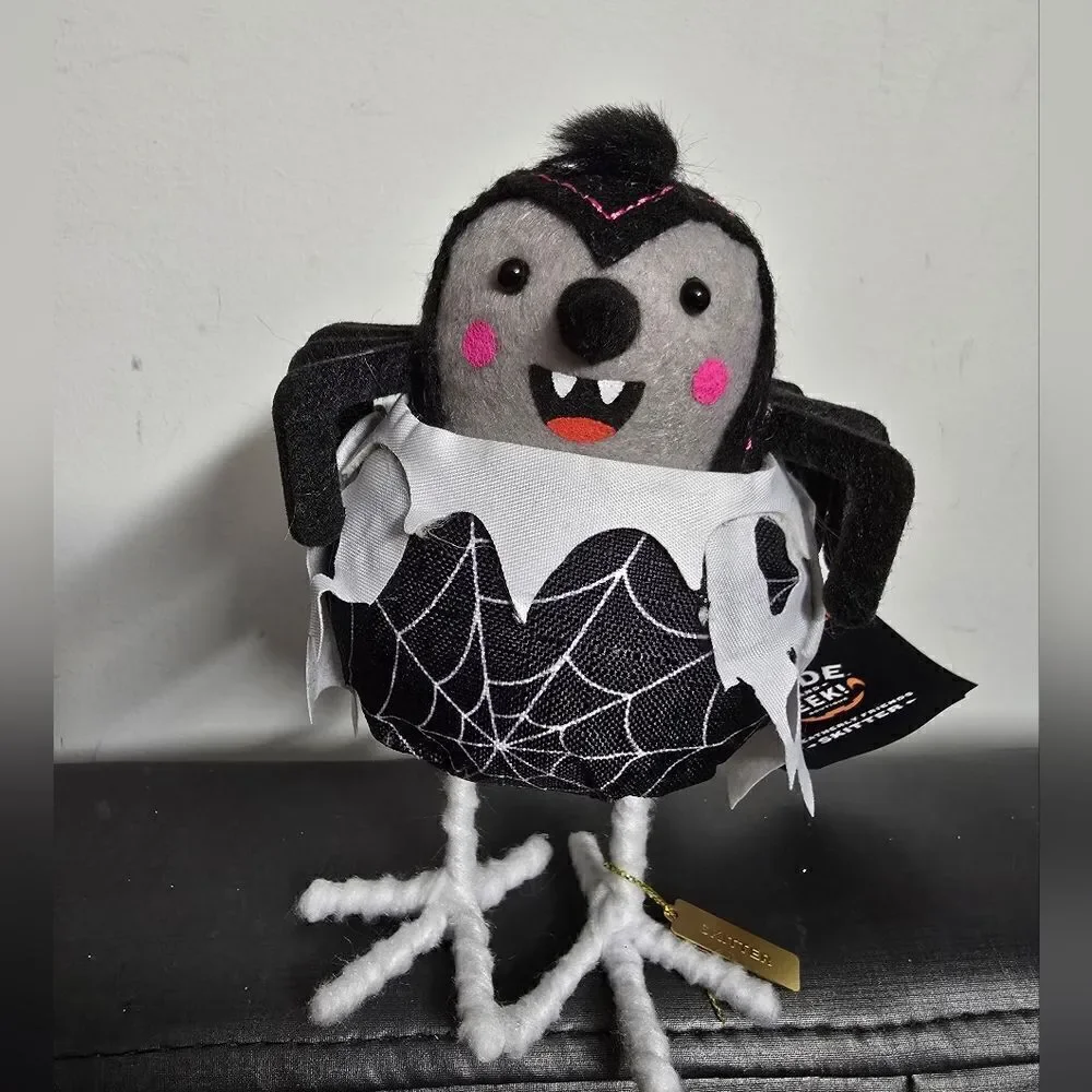 Target Hyde & EEK! 2024 Halloween set of 4 Featherly Friends Fabric Birds - NWT